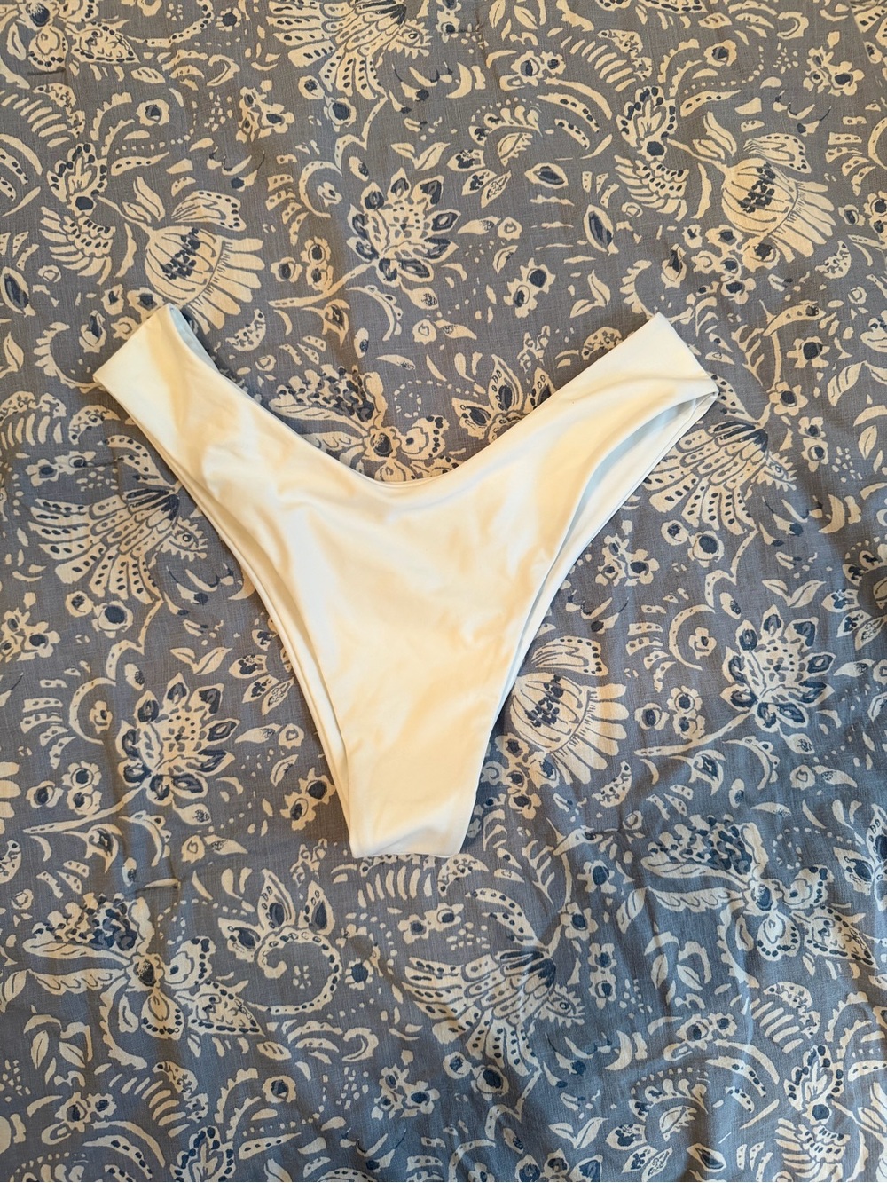 White Women's Bikini Bottom - Classic V-Cut